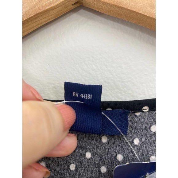 Chaps Black Sleeveless Wrap Dress Polka Dot Stripe V-Neck Bodycon SZ XS - Picture 8 of 9